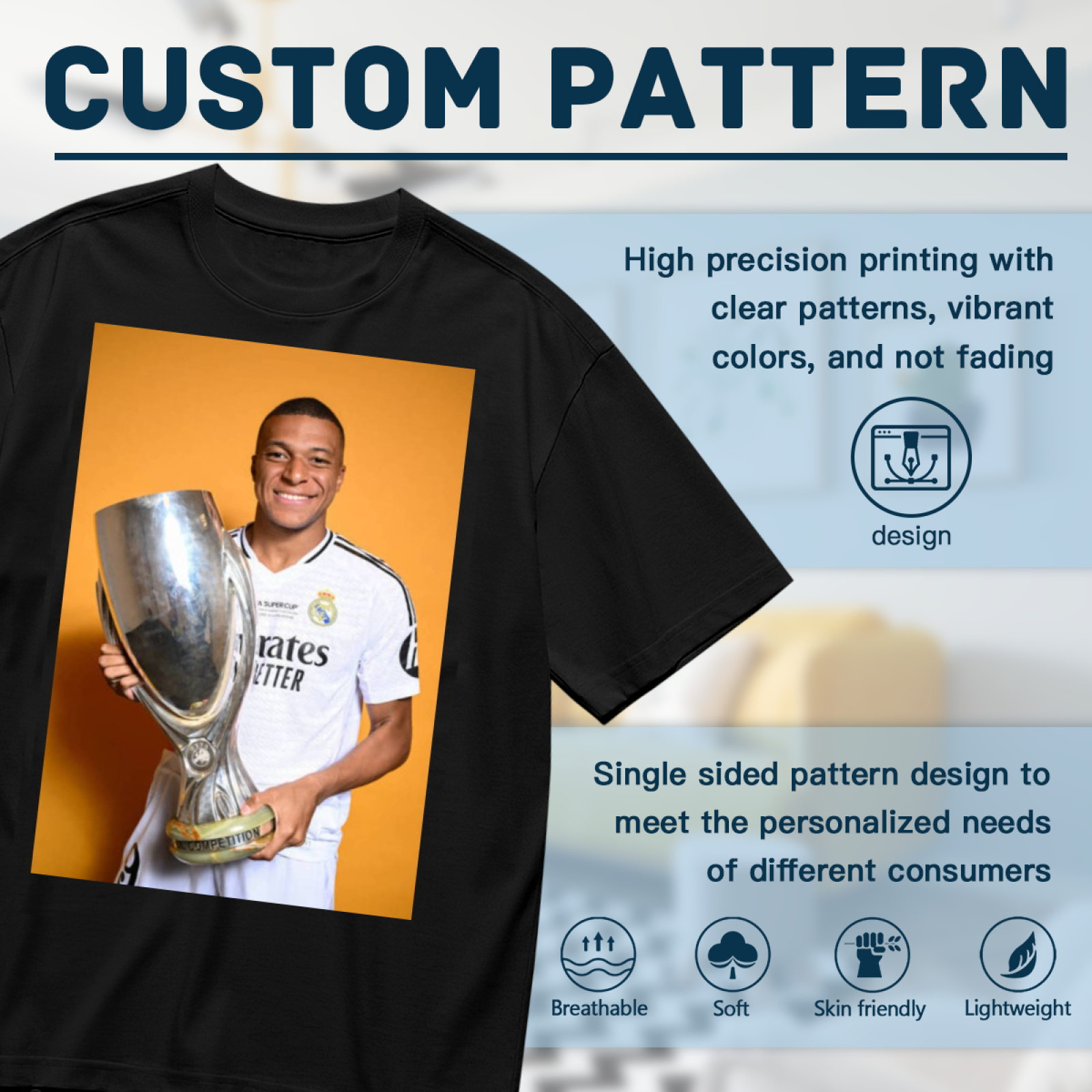 Football Passion Hero Tee Wear Your Support for Soccer Legends