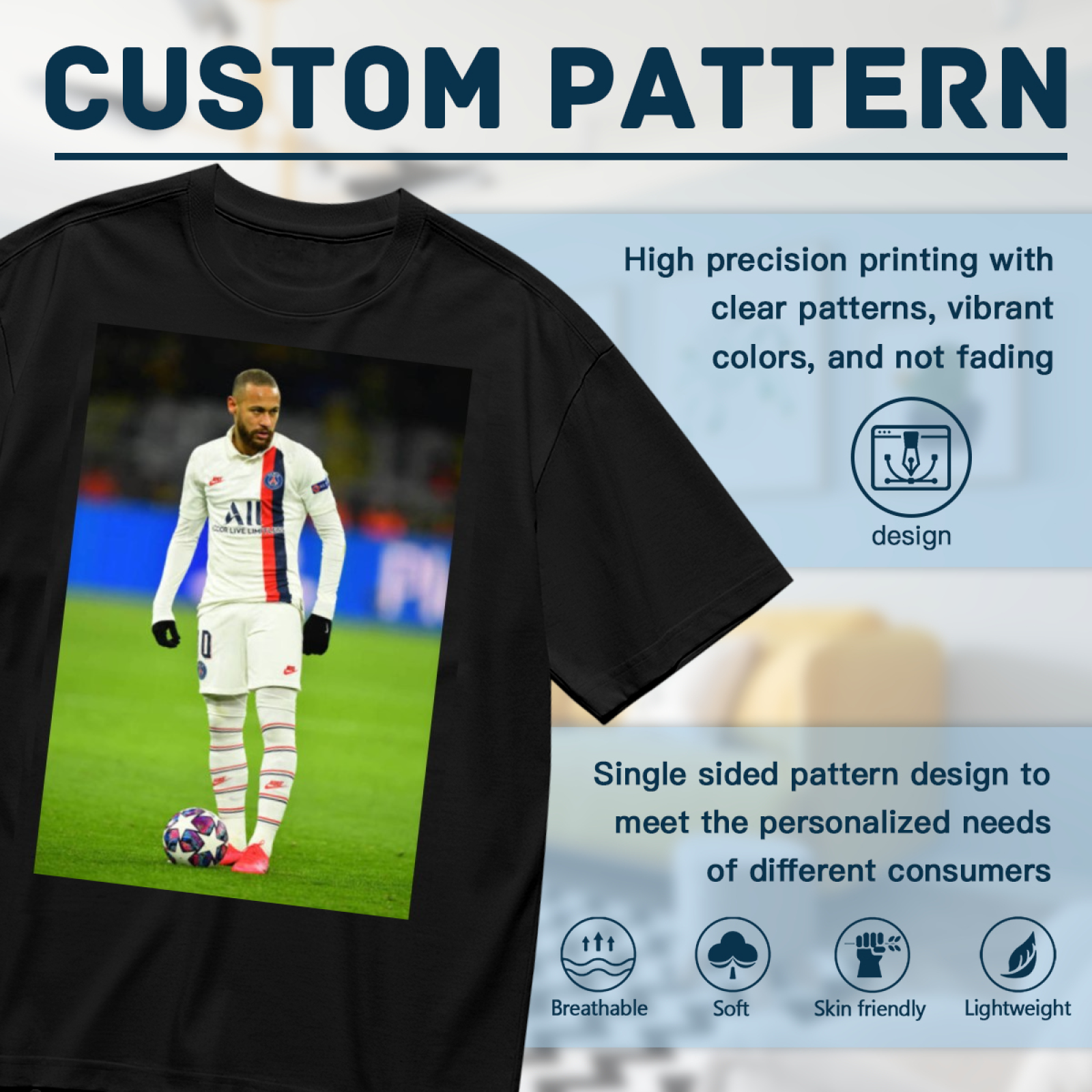 Unstoppable Force Football Tee Perfect for Every Soccer Fan