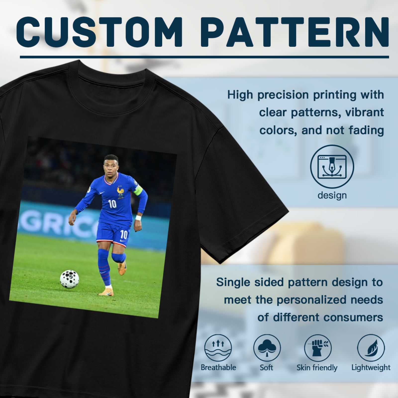 Football Superstars Action Hero Tee Celebrate the Thrills of Football
