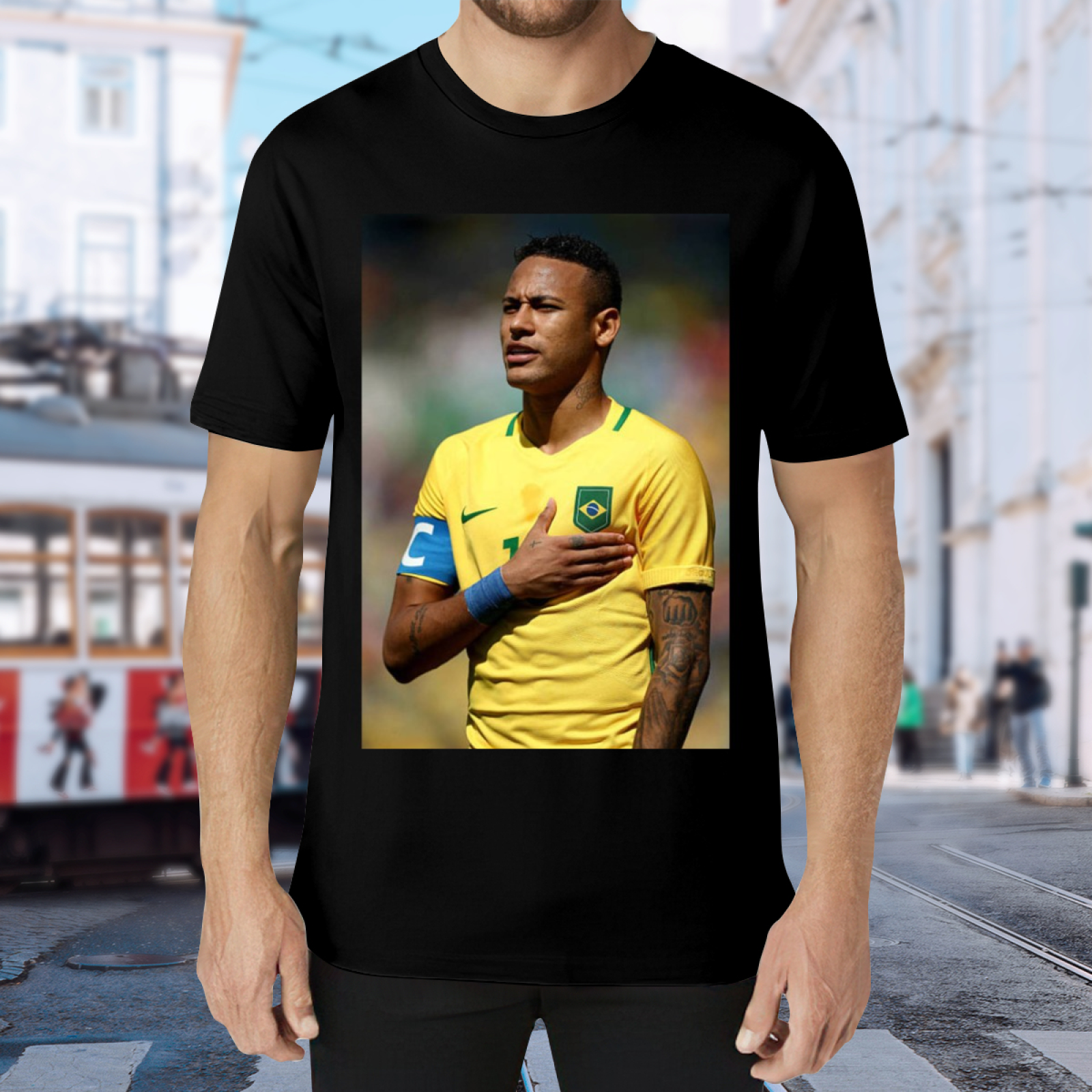 Football Powerful Strikes Football Tee Perfect for Fans of the Beautiful Game