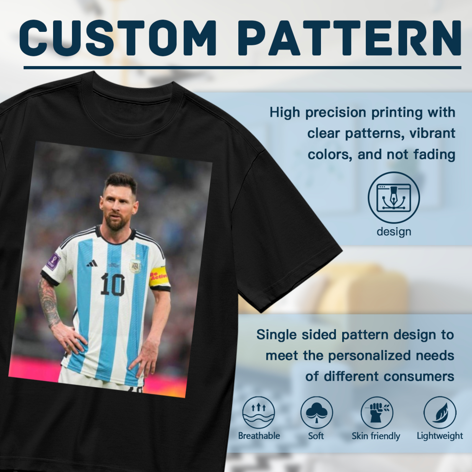 Football Star Tribute Tee Represent the Legacy of Soccer