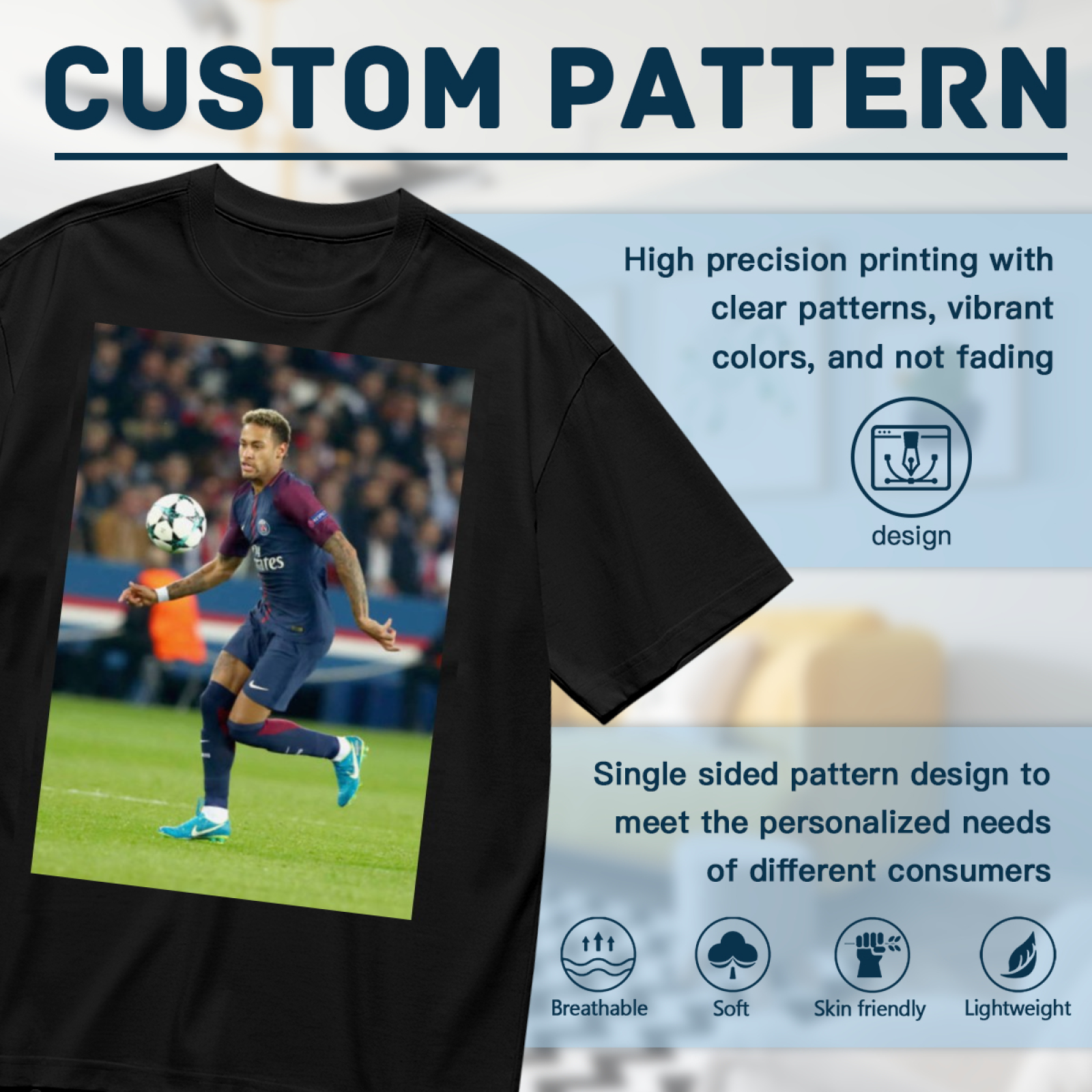Elite Performance Graphic Tee Designed for True Football Enthusiasts