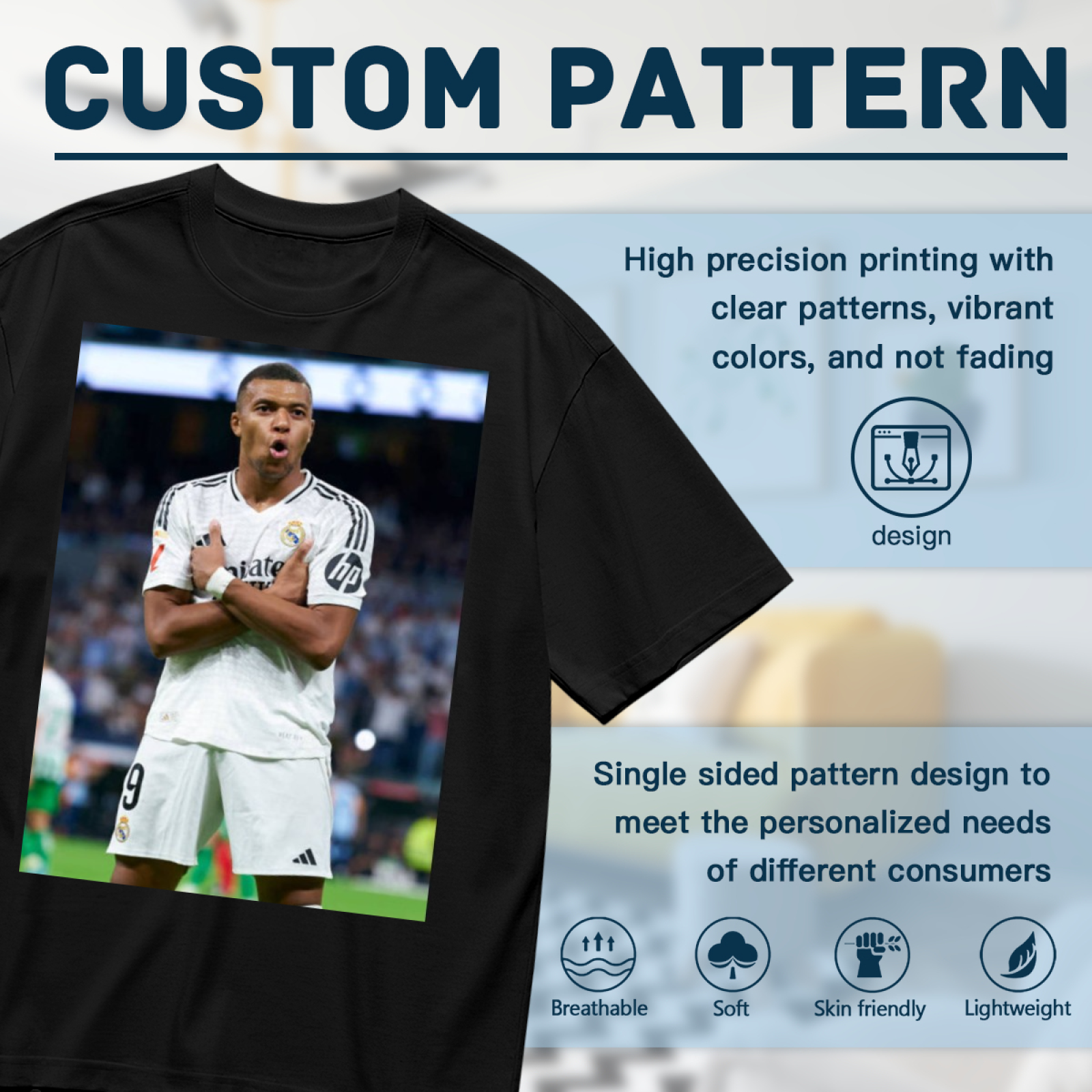 Football Hero Striker Tee Show Your Passion for Soccer¡¯s Best