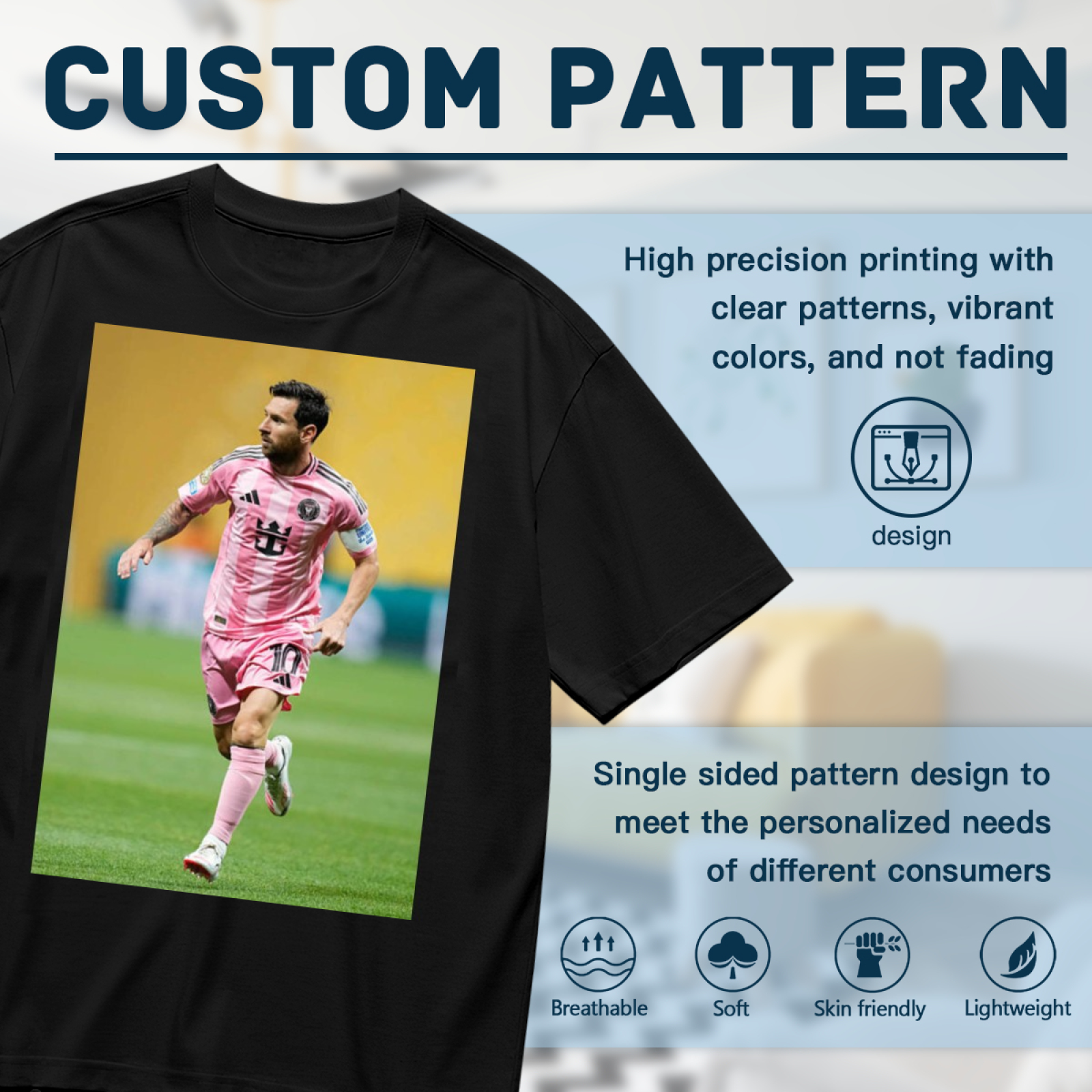 Football Power Tee Represent the Energy and Strength of the Game