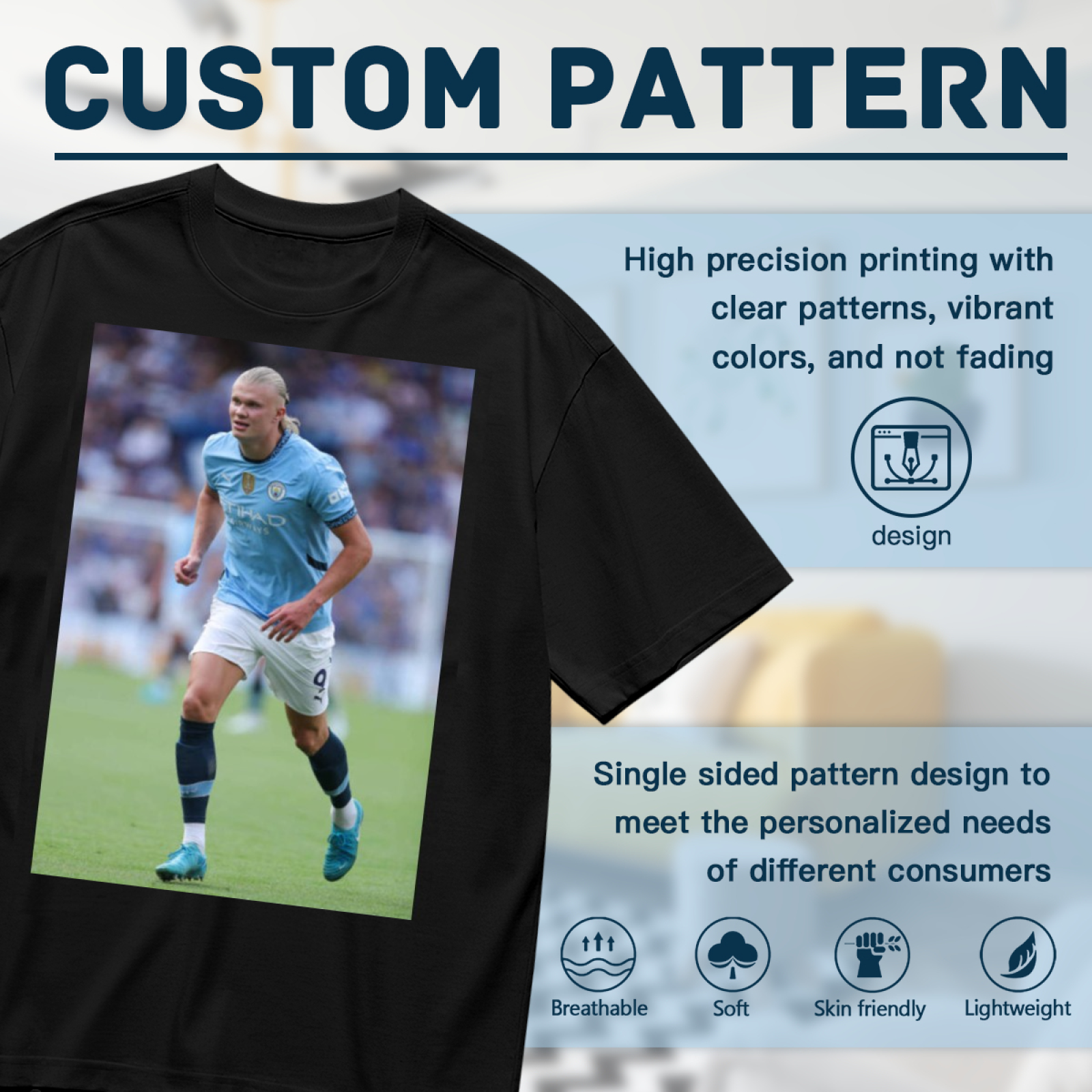 Football Star Power Tee Represent the Glory of Football