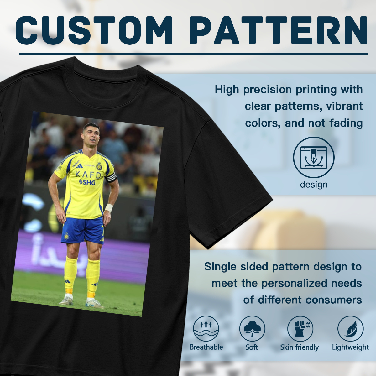Elite Striker Graphic T-Shirt ¨C Wear the Power of Soccer