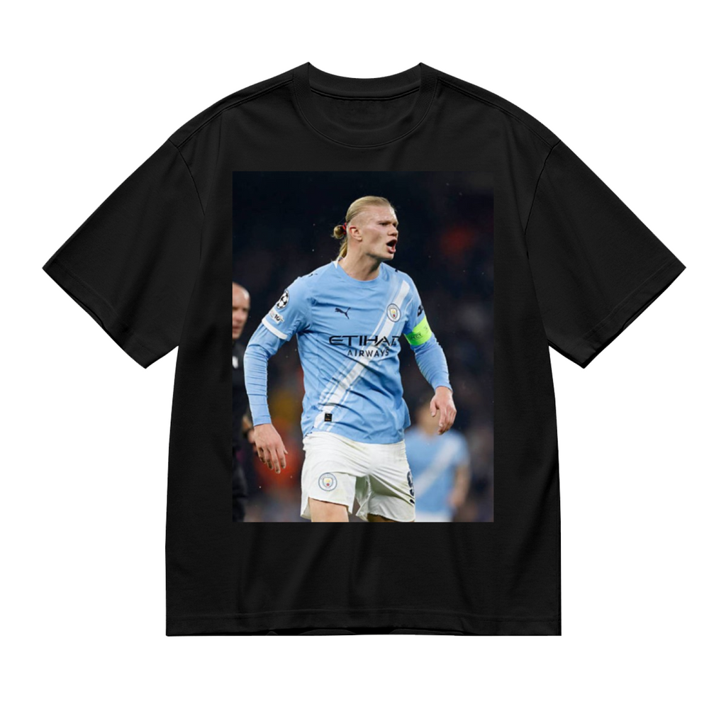 Football Striker Action Tee Wear the Power of Soccer