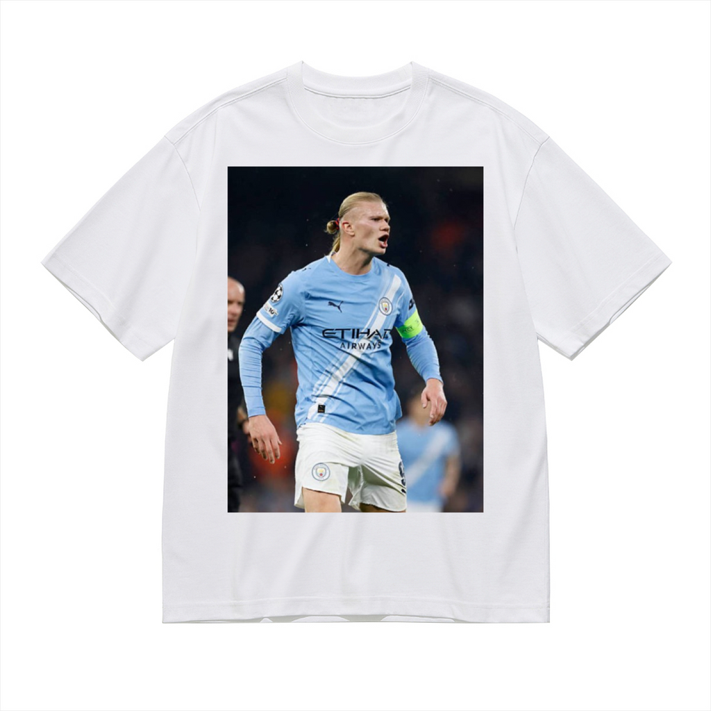 Football Striker Action Tee Wear the Power of Soccer