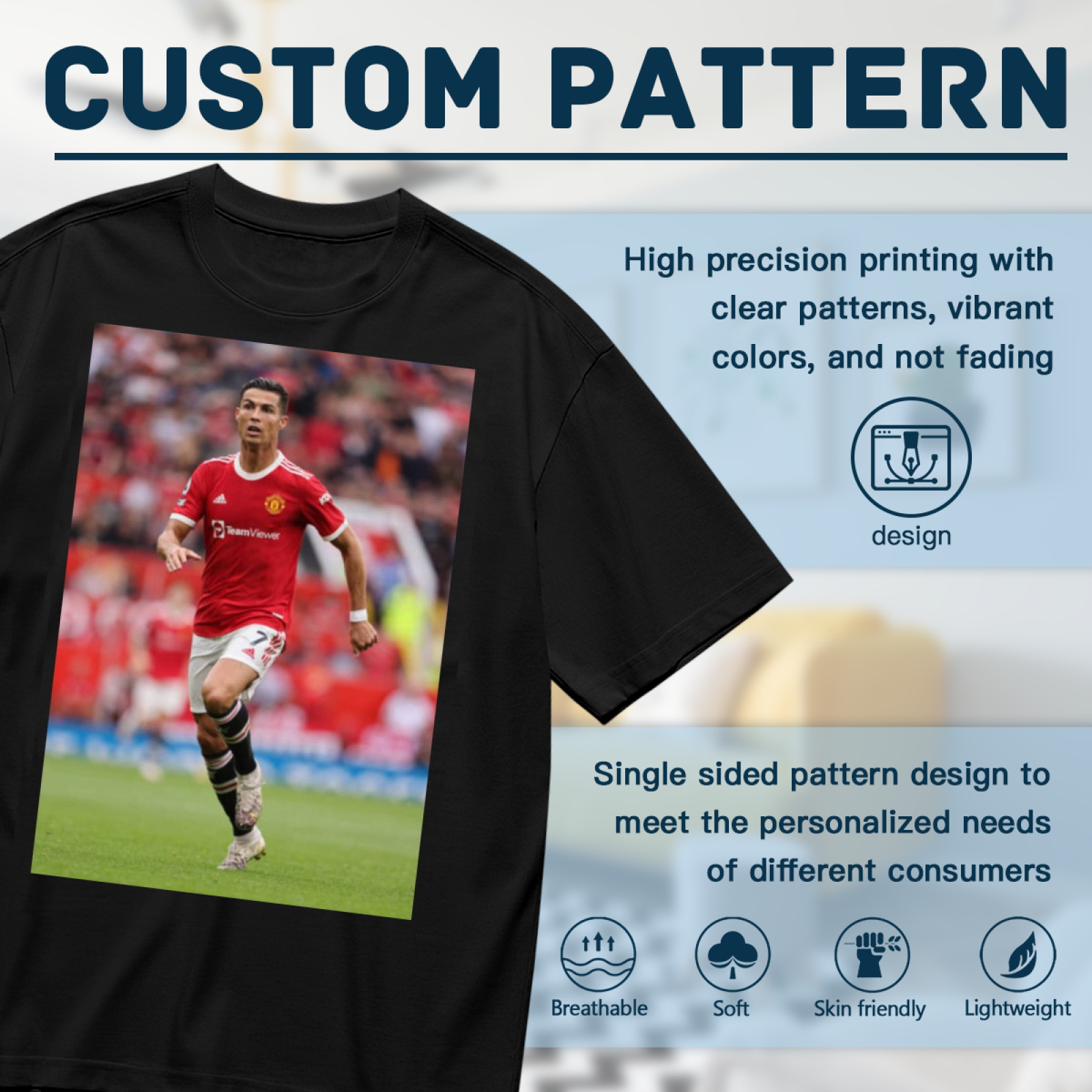 Football Legends Striker Tee Represent the Power of Football