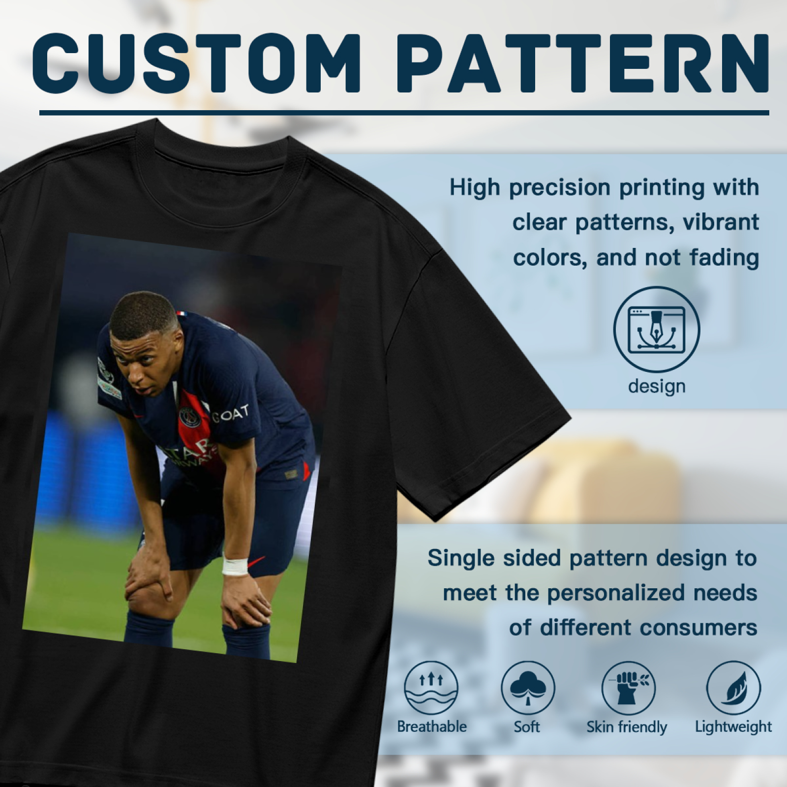 Football Star Action Tee Celebrate the Legacy of Soccer¡¯s Greatest Players