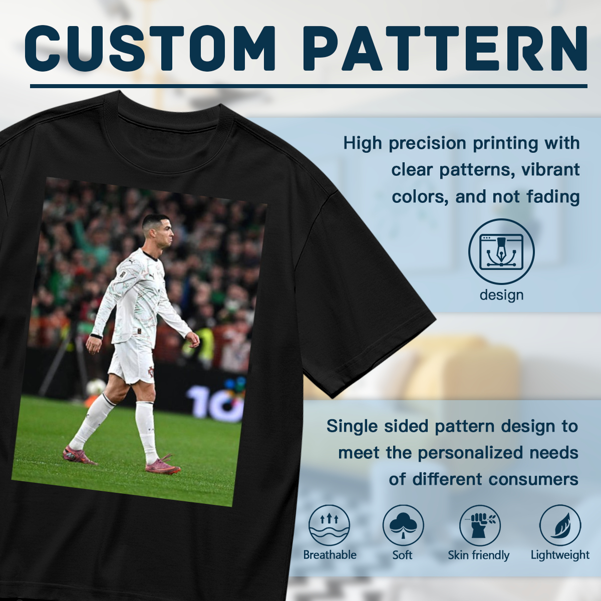 Football Passionate Graphic Tee ¨C For True Football Enthusiasts