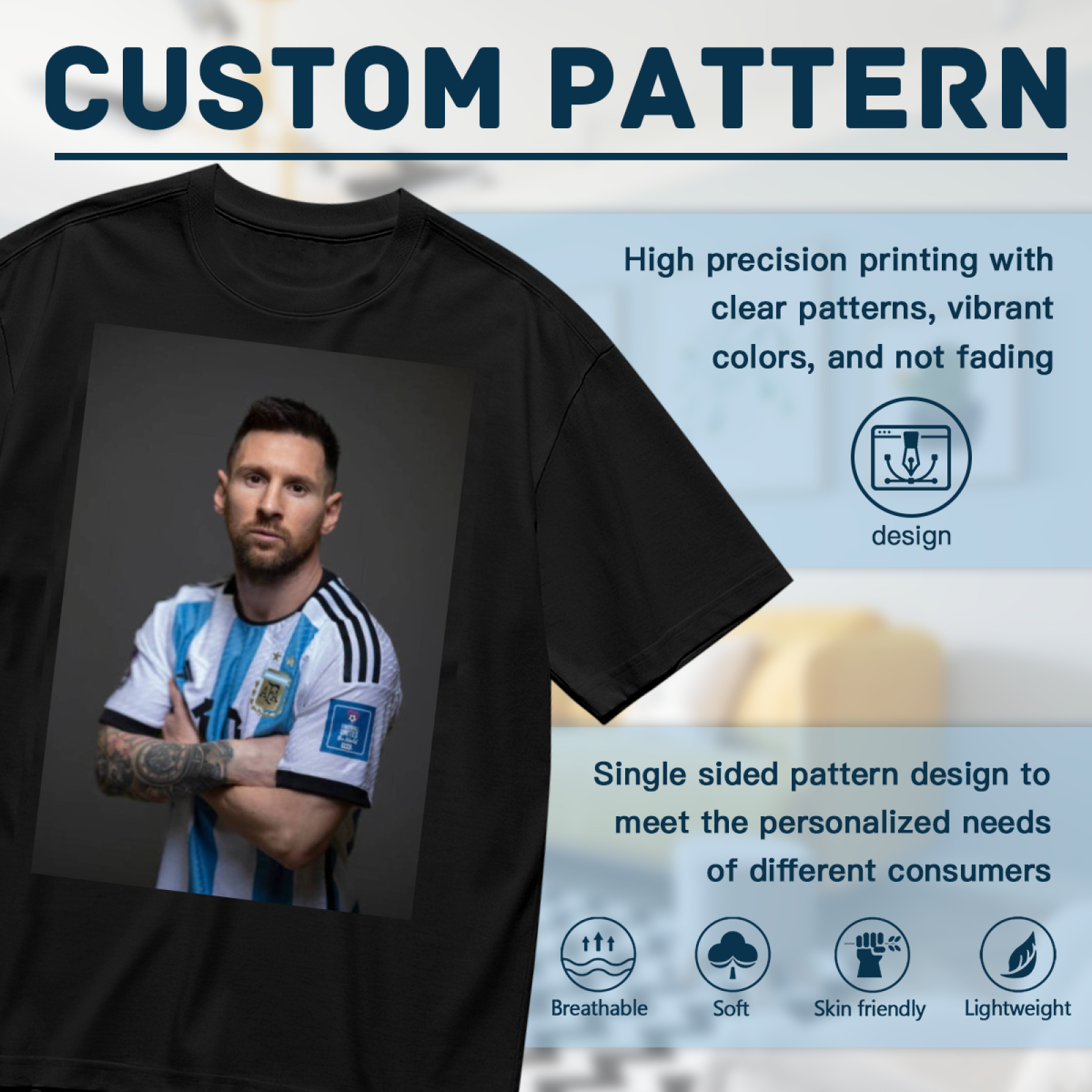 Football Triumph Action Tee Show Your Love for the Beautiful Game