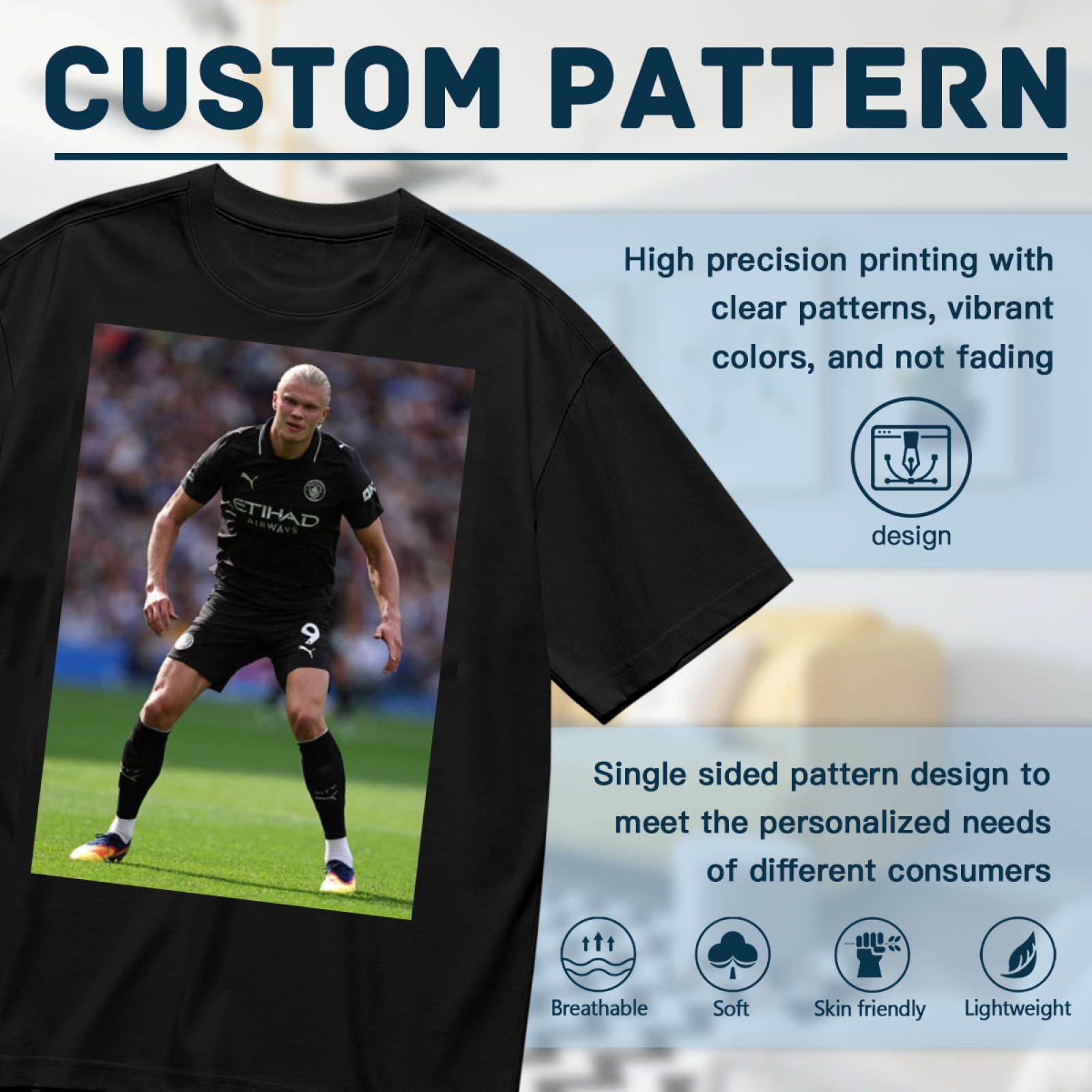 Football Striker Glory Tee Represent Soccer¡¯s Legendary Moments