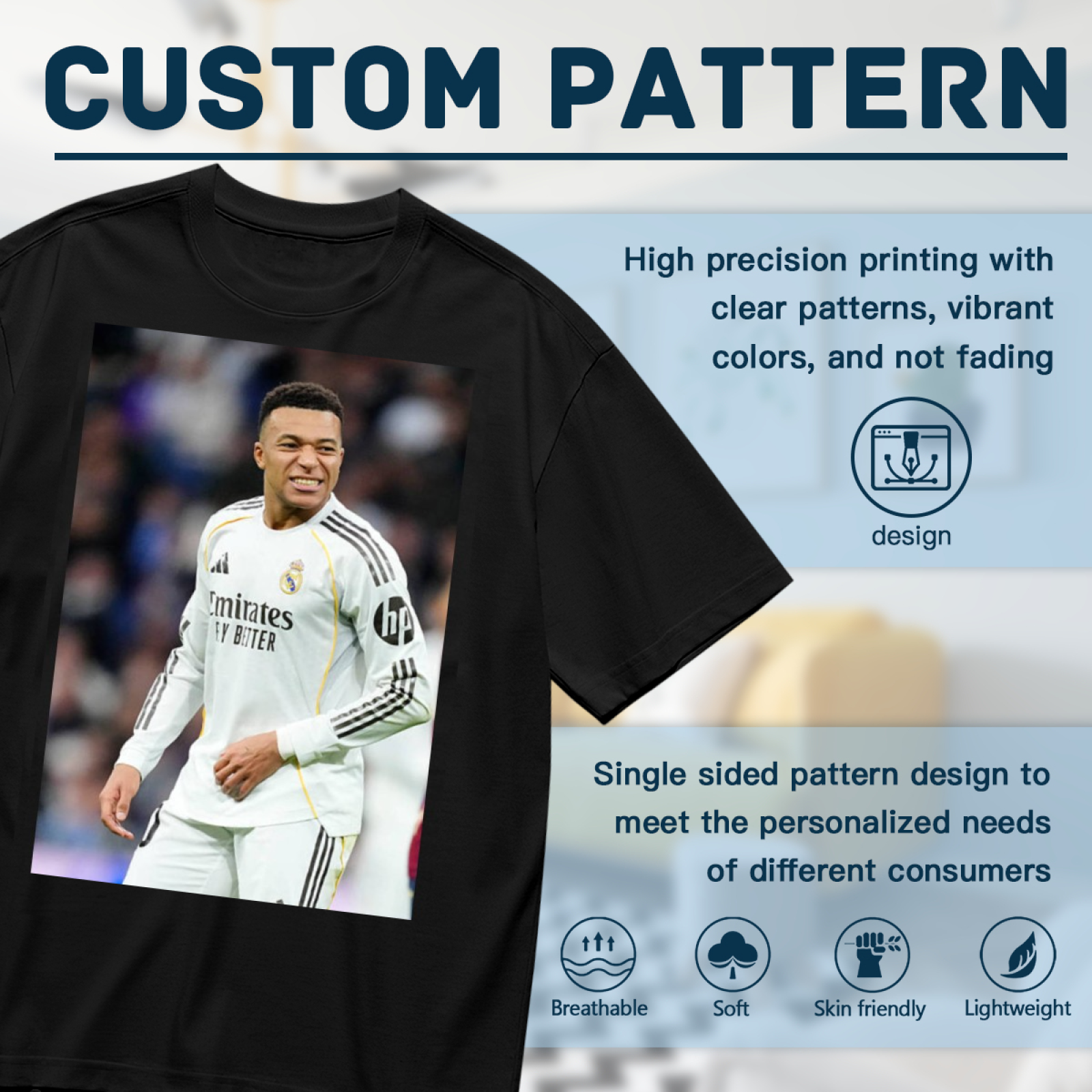 Football Striker Power Action Tee Wear the Power of Football