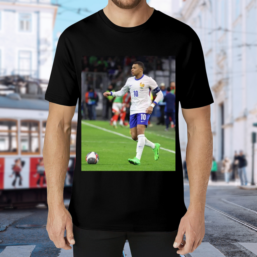 Football Striker Action Tee Wear the Power of Soccer