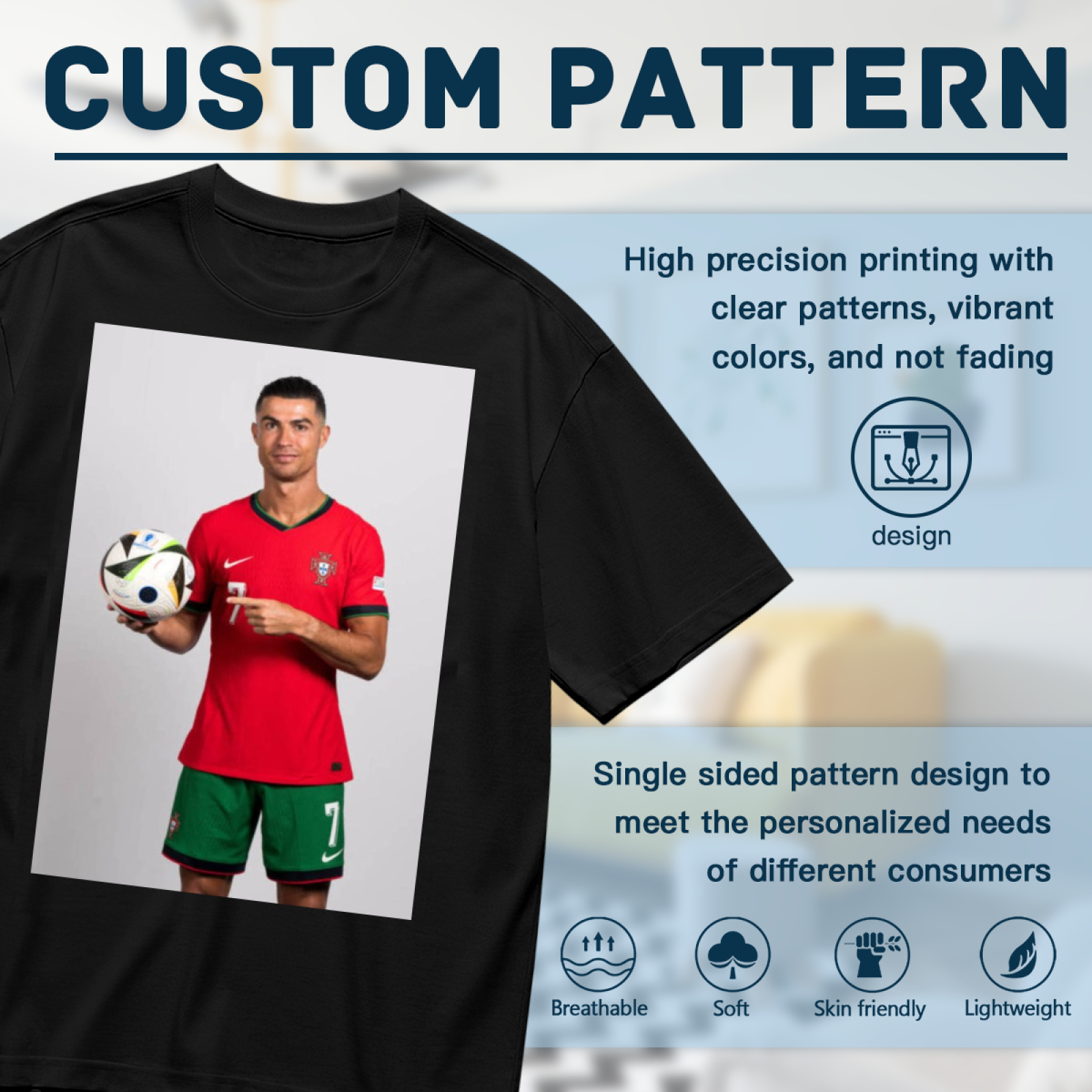 Football Champion Power Tee Wear the Spirit of the Beautiful Game