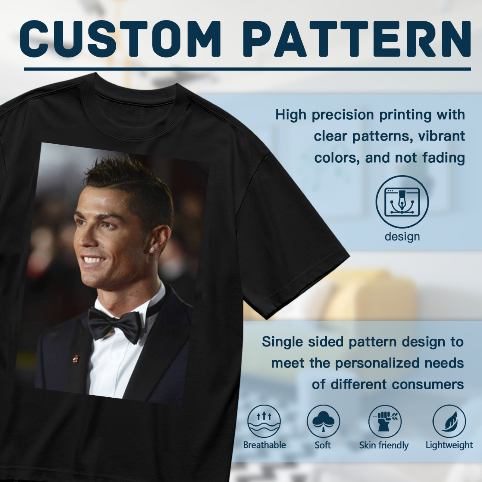 Football Action Star Tee Celebrate the Legacy of Soccer Heroes