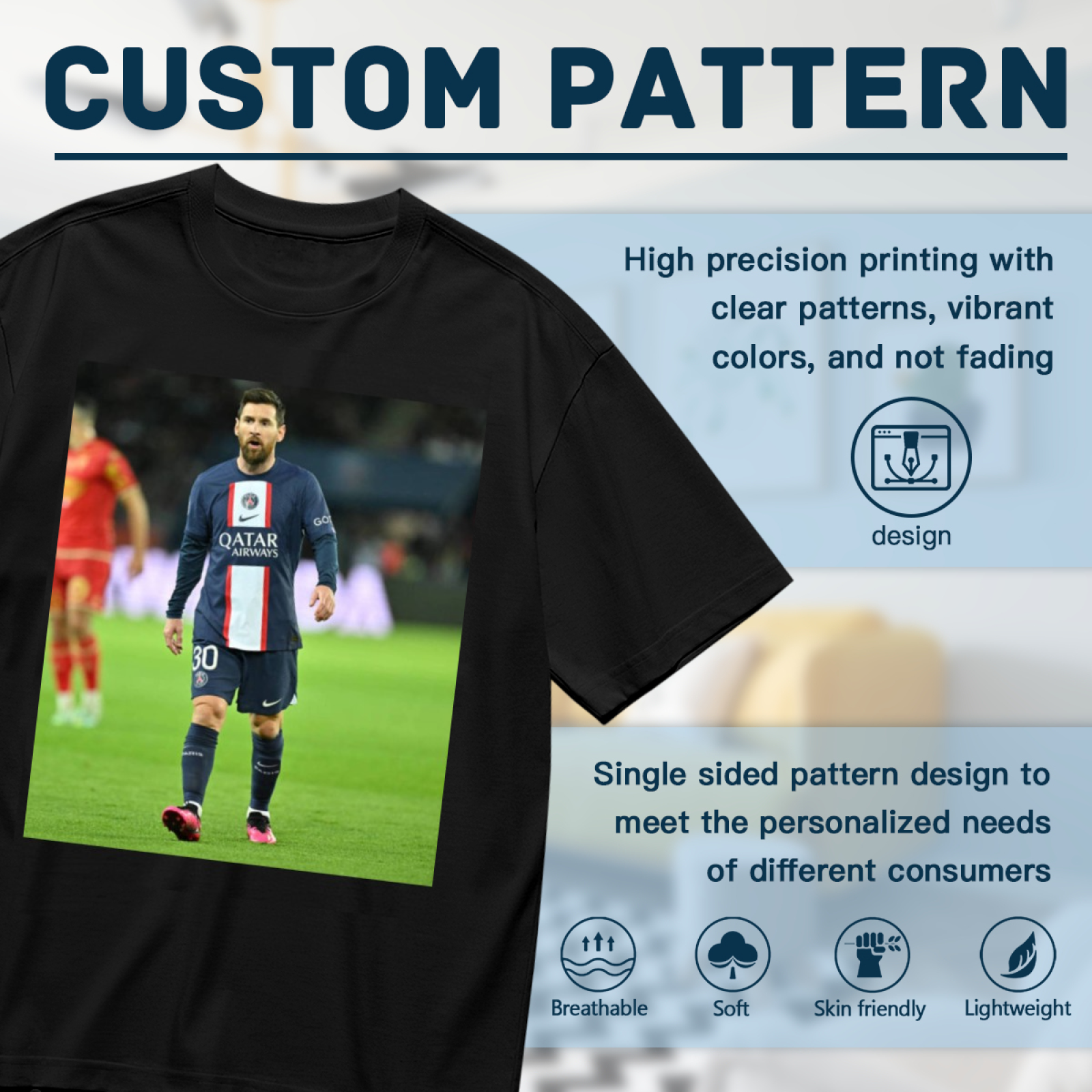 Iconic Striker T-Shirt Perfect for Every Football Fan