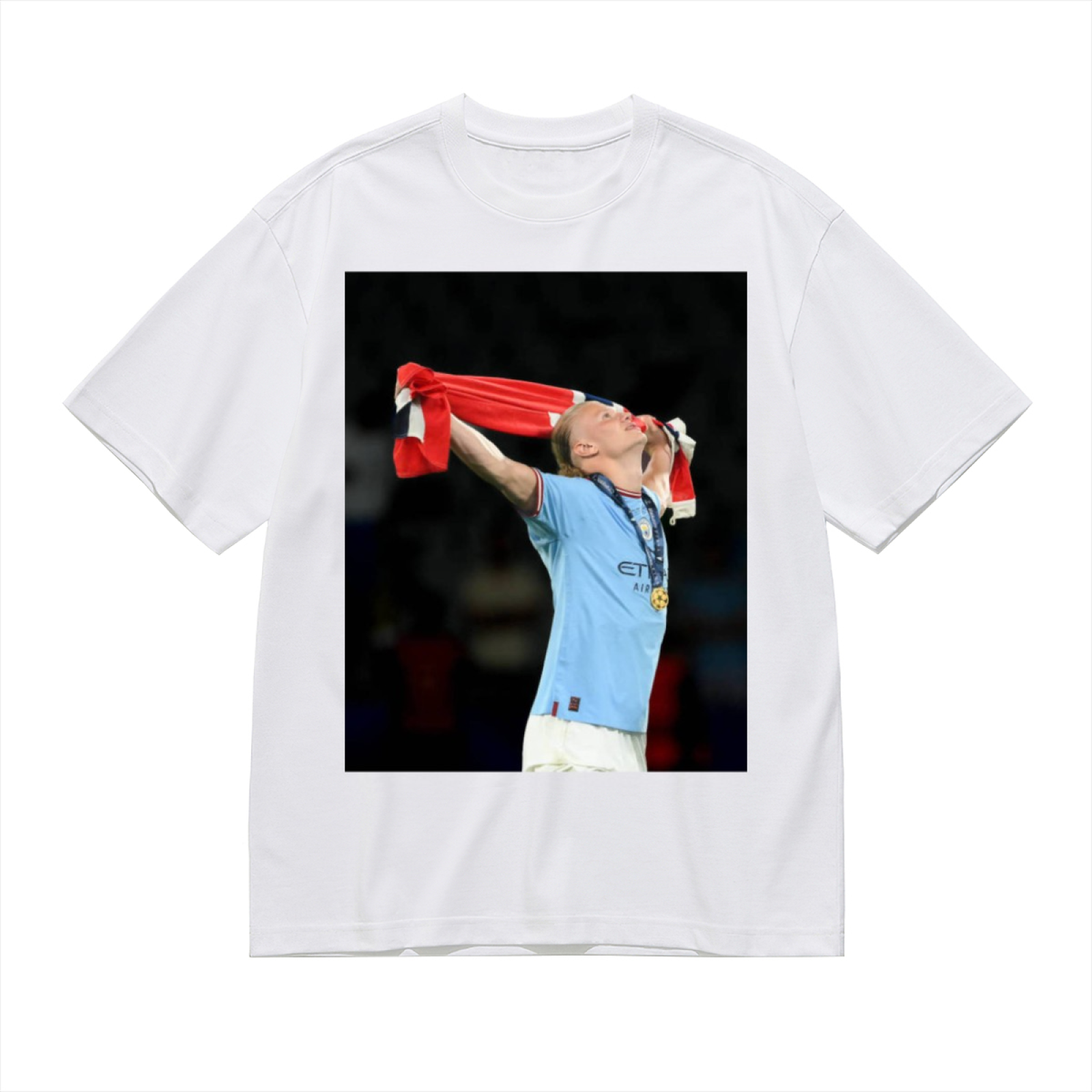 Football Champion Striker Tee Show Your Football Spirit Everywhere