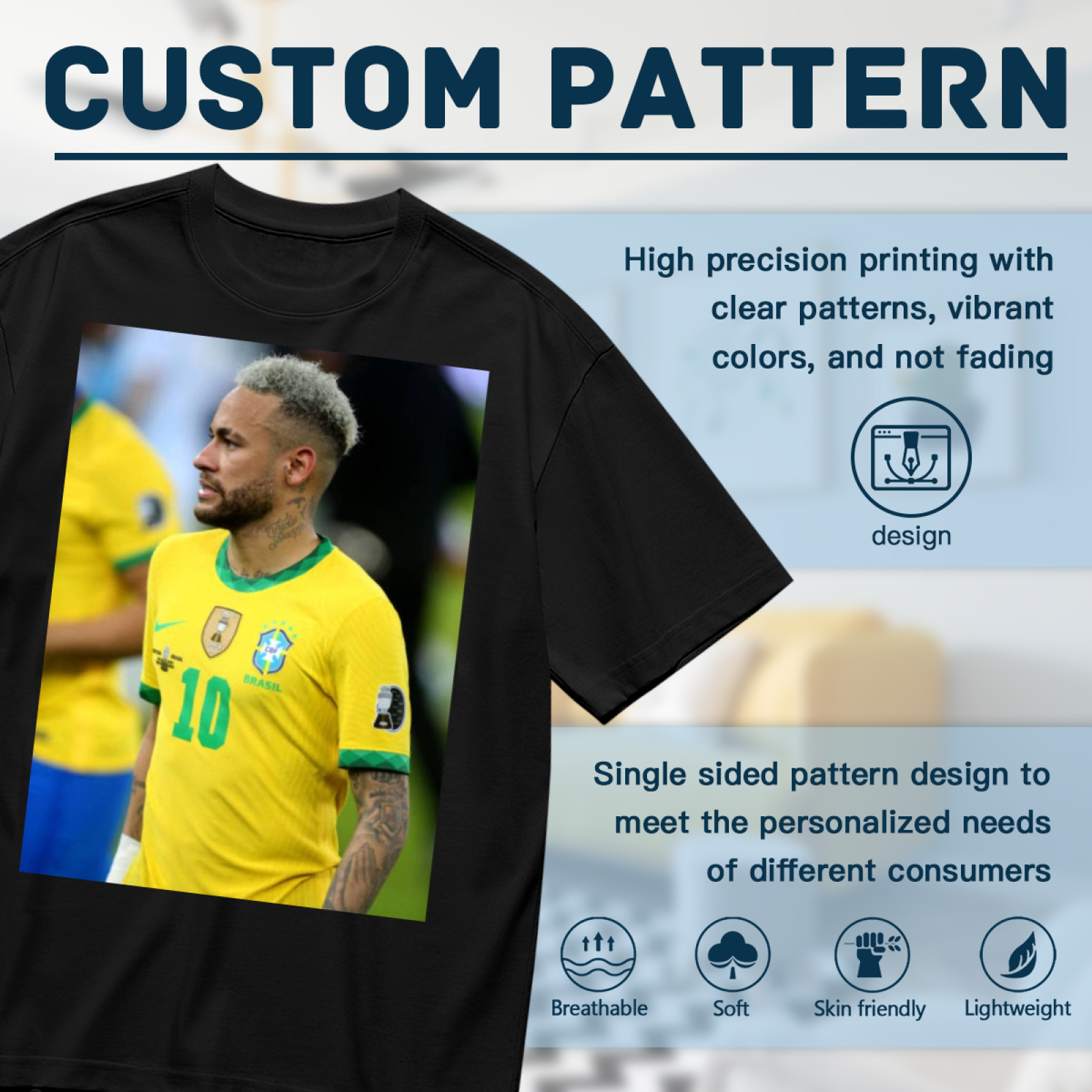 Football Star Action Tee Celebrate Soccer¡¯s Best Players