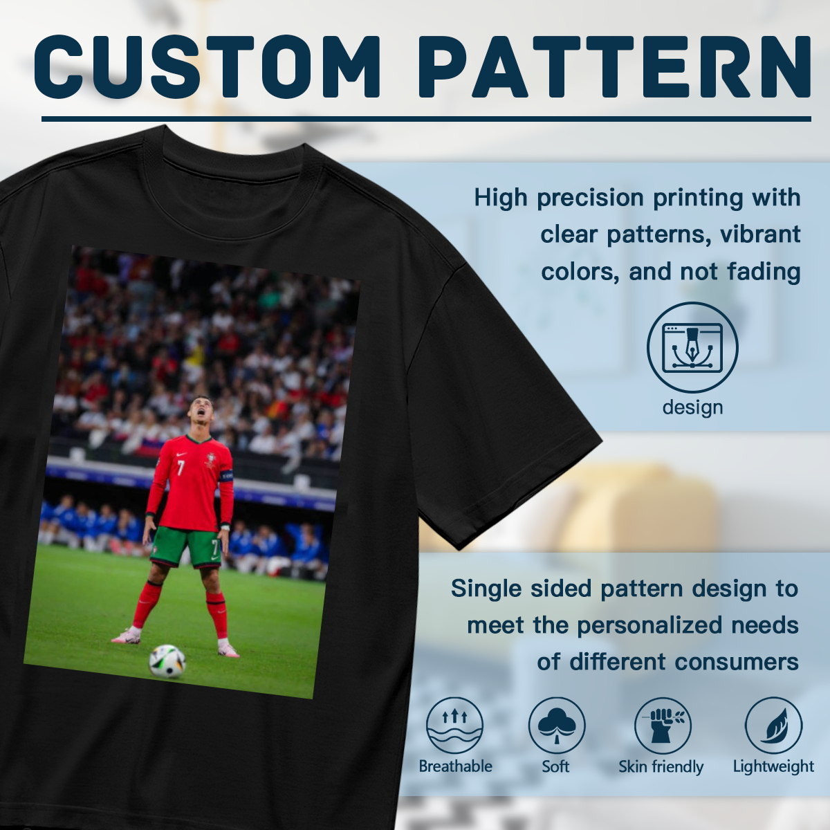 Fast Break Football T-Shirt ¨C Show Your Soccer Pride