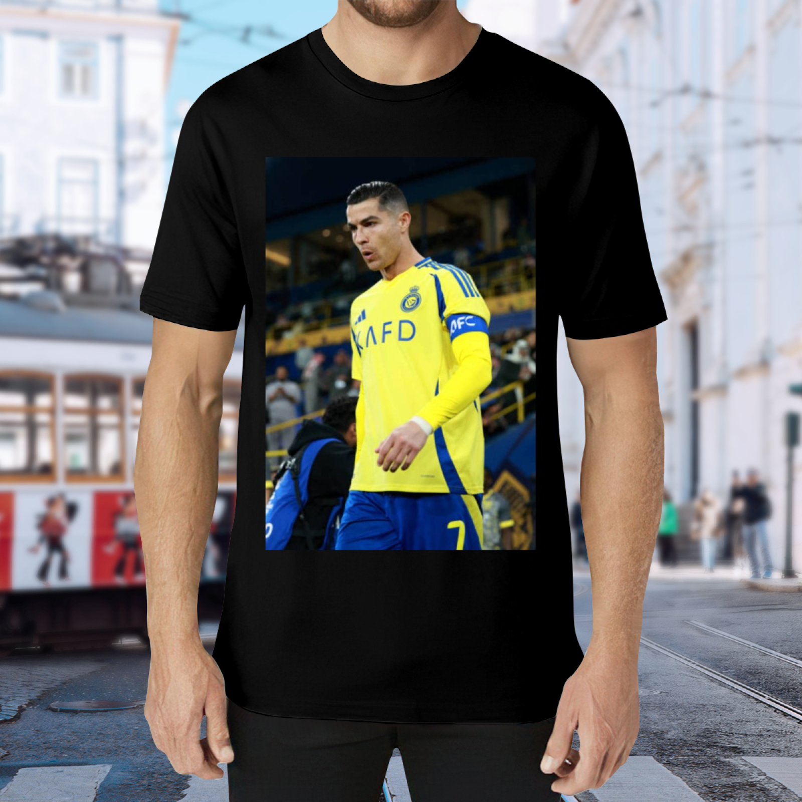 Football Star Striker Tee Show Your Support for Football Legends