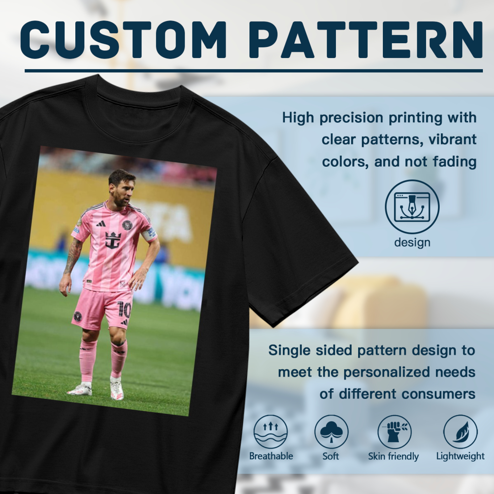 Striker¡¯s Power Football Tee Ideal for True Football Fans