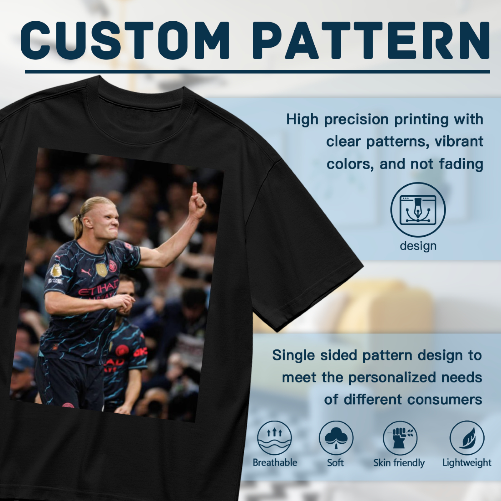 Football Glory Striker Tee Represent the Glory of Football Heroes