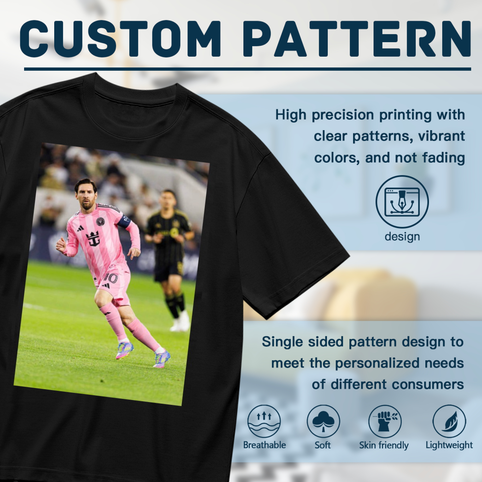 Football Star Power Tee Showcase Your Passion for Soccer