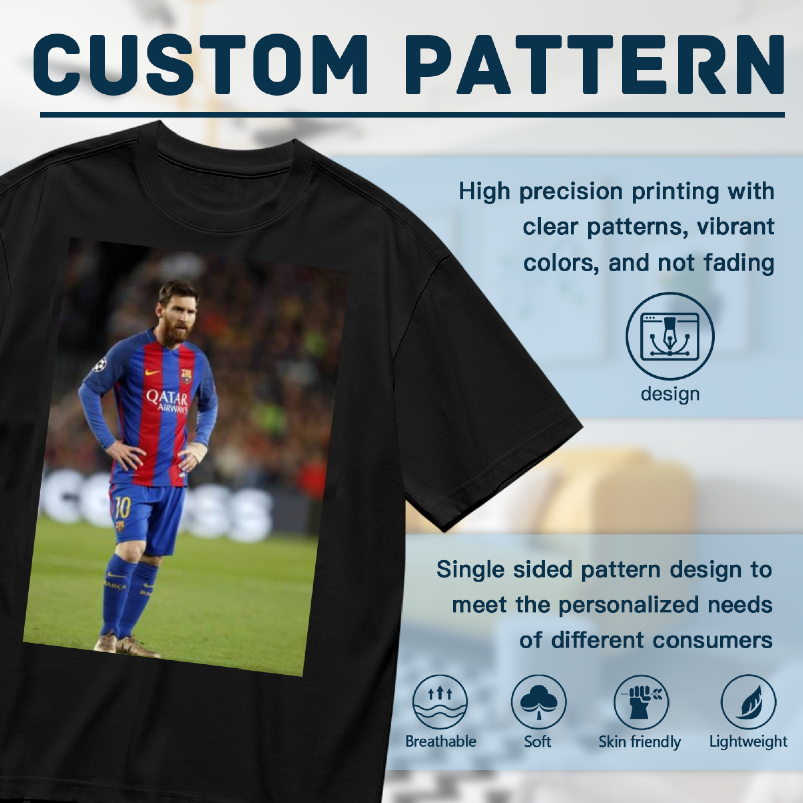 Football Power Kick T-Shirt Represent Soccer¡¯s Best Moments