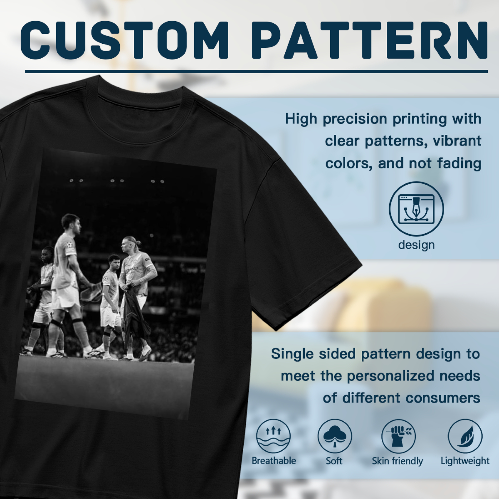 Football Star Action Tee Show Your Love for Soccer Heroes