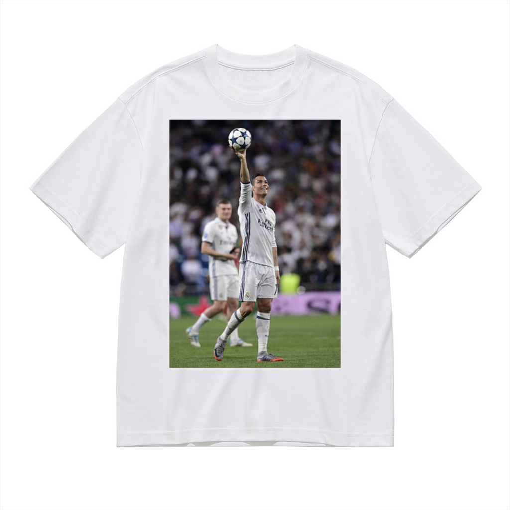 Football Star Icon Tee Wear the Power of Soccer Legends