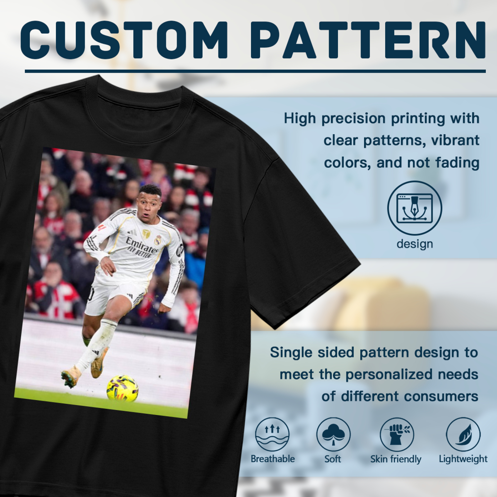Football Striker Star Tee Represent the Best Moments of the Game
