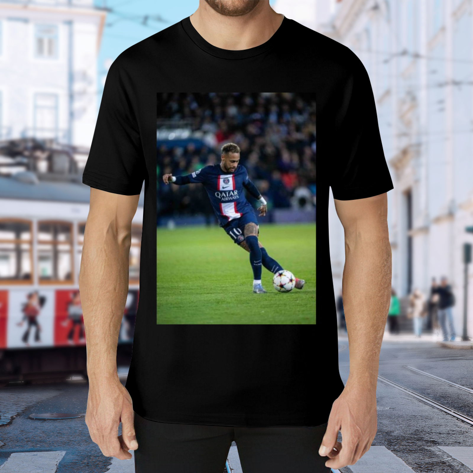 Dynamic Football Graphic T-Shirt Feel the Energy on the Field