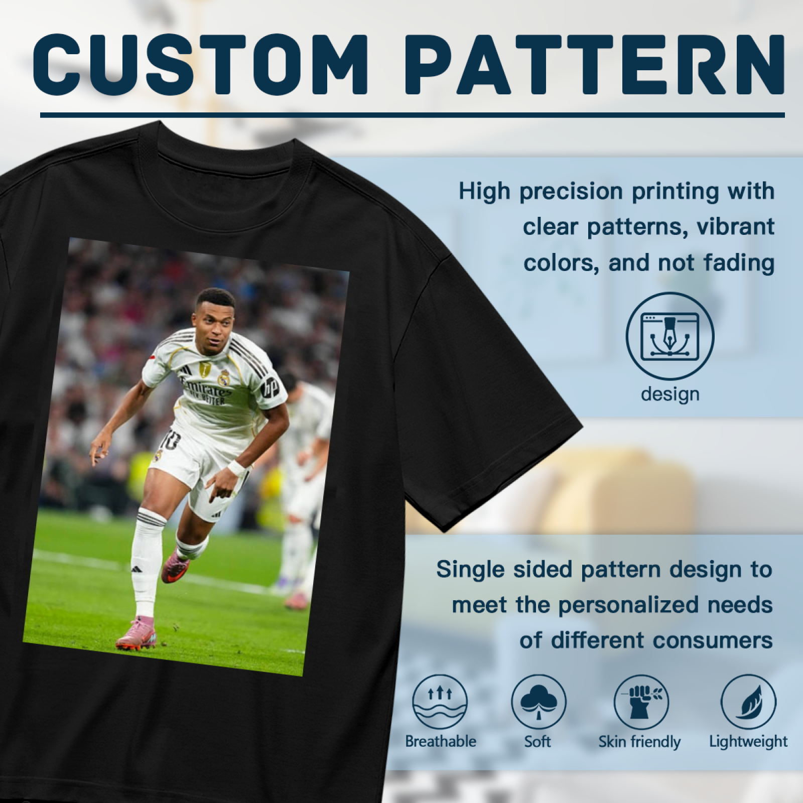 Football Superstars Power Tee Wear Your Support for Soccer Heroes
