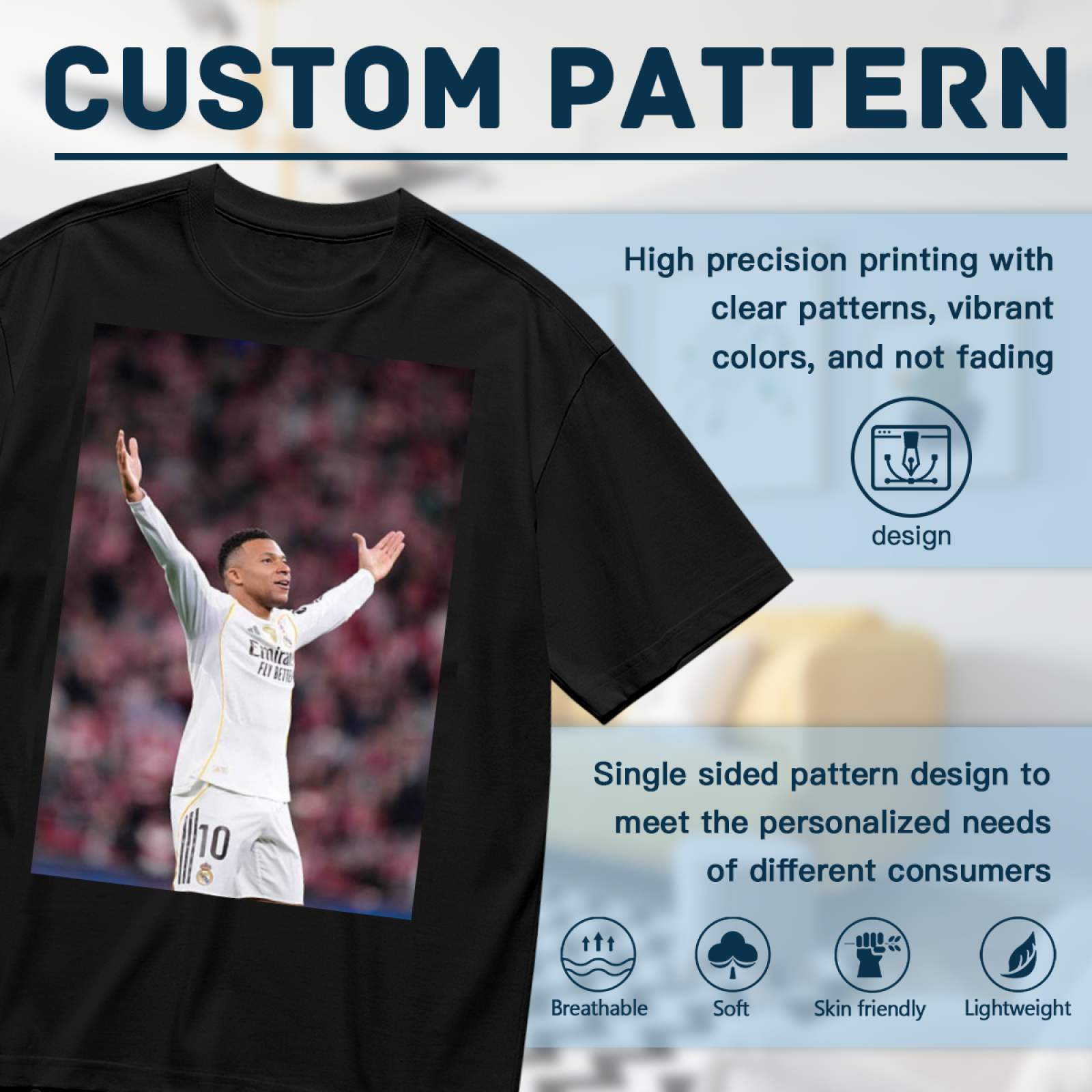 Football Superstars Master Tee Show Your Support for Football Legends