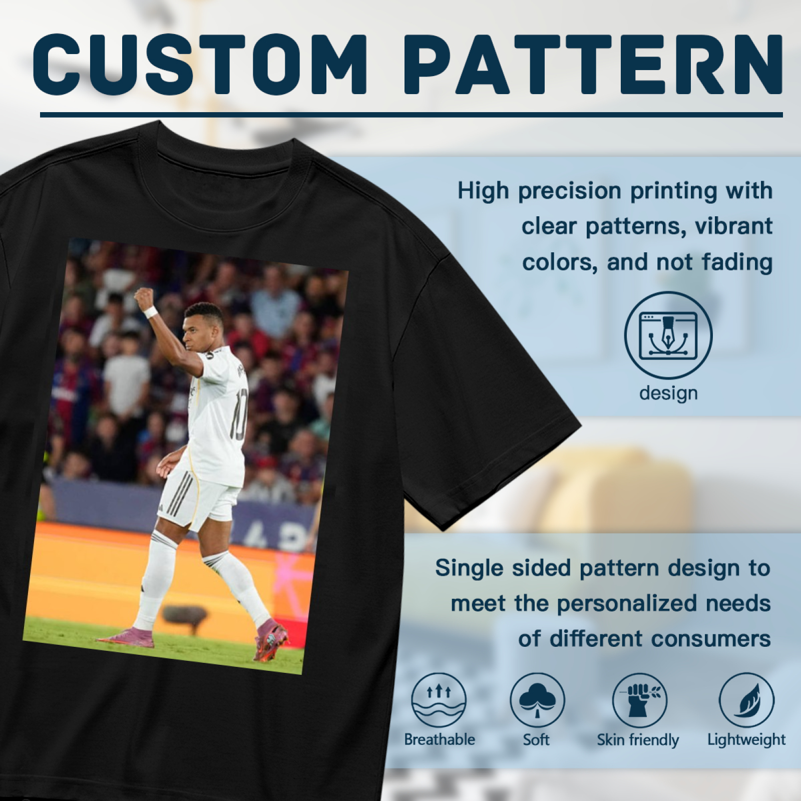 Football Superstars Legacy Tee Celebrate the Thrill of Football
