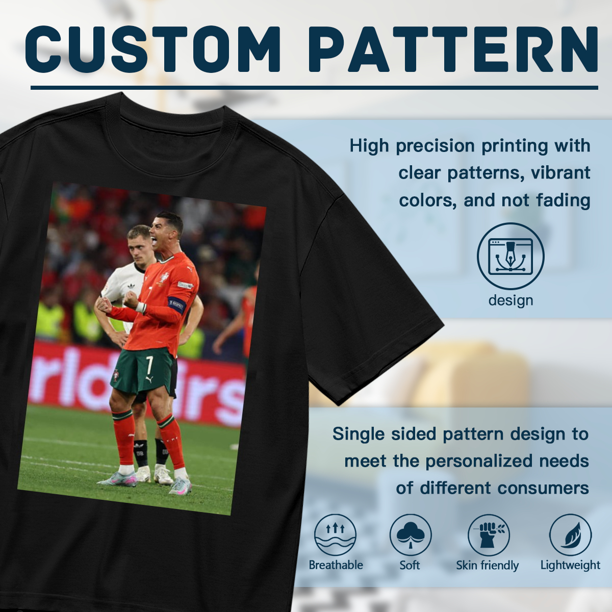 On the Attack Soccer Tee ¨C Perfect for Fans Who Love Football