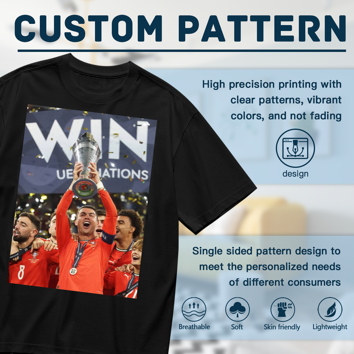 Football Star Power Tee ¨C Showcase Your Passion for Soccer