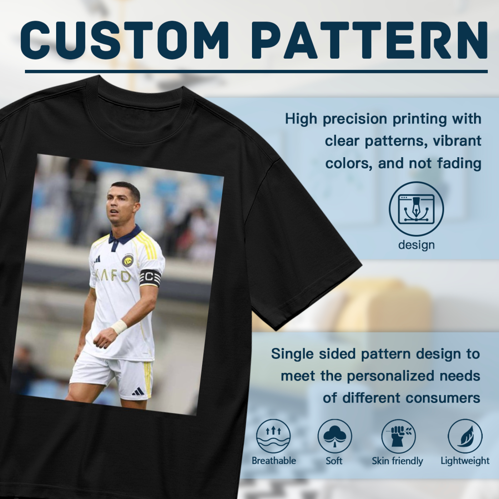 Football Glory Striker Action Tee Wear the Spirit of Soccer