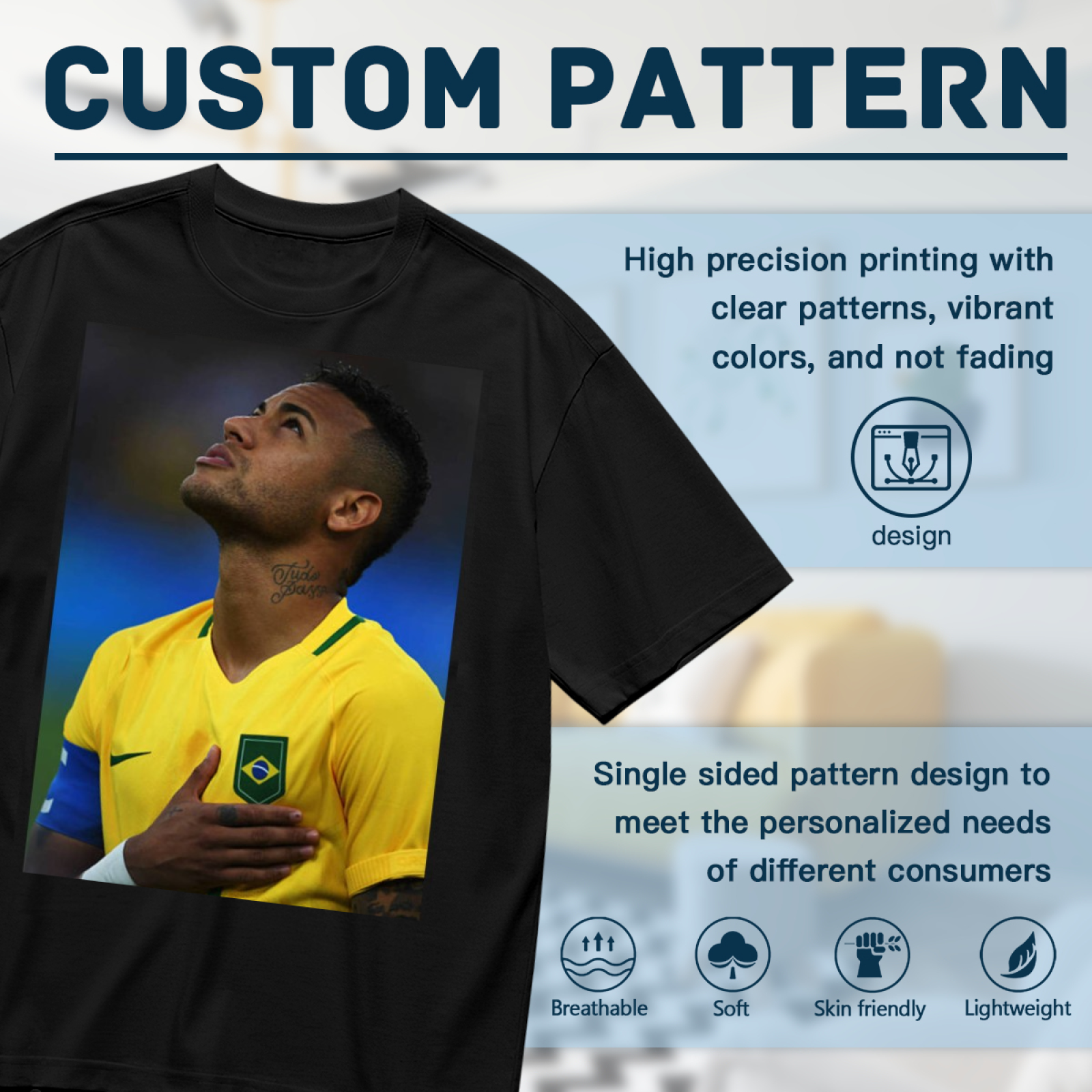 Football Hero-Inspired Tee A Perfect Match for Any Fan