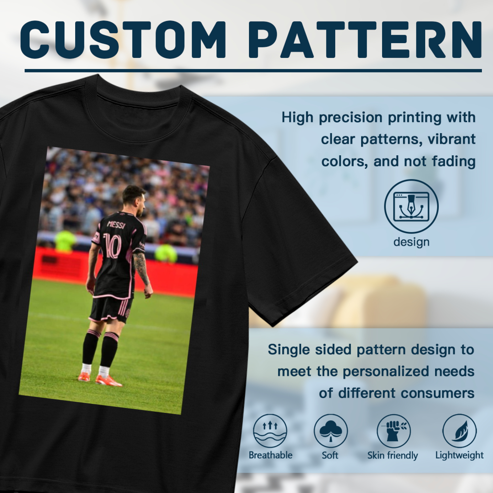 Striking Soccer Graphic T-Shirt Celebrate Football¡¯s Best Moments
