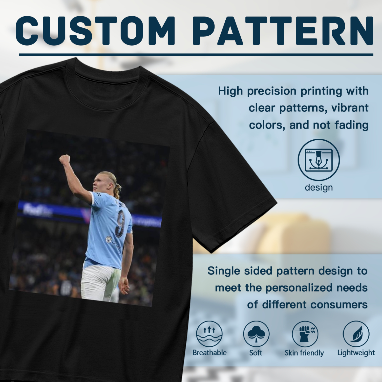 Football Star Glory Hero Tee Show Your Support for Football Legends