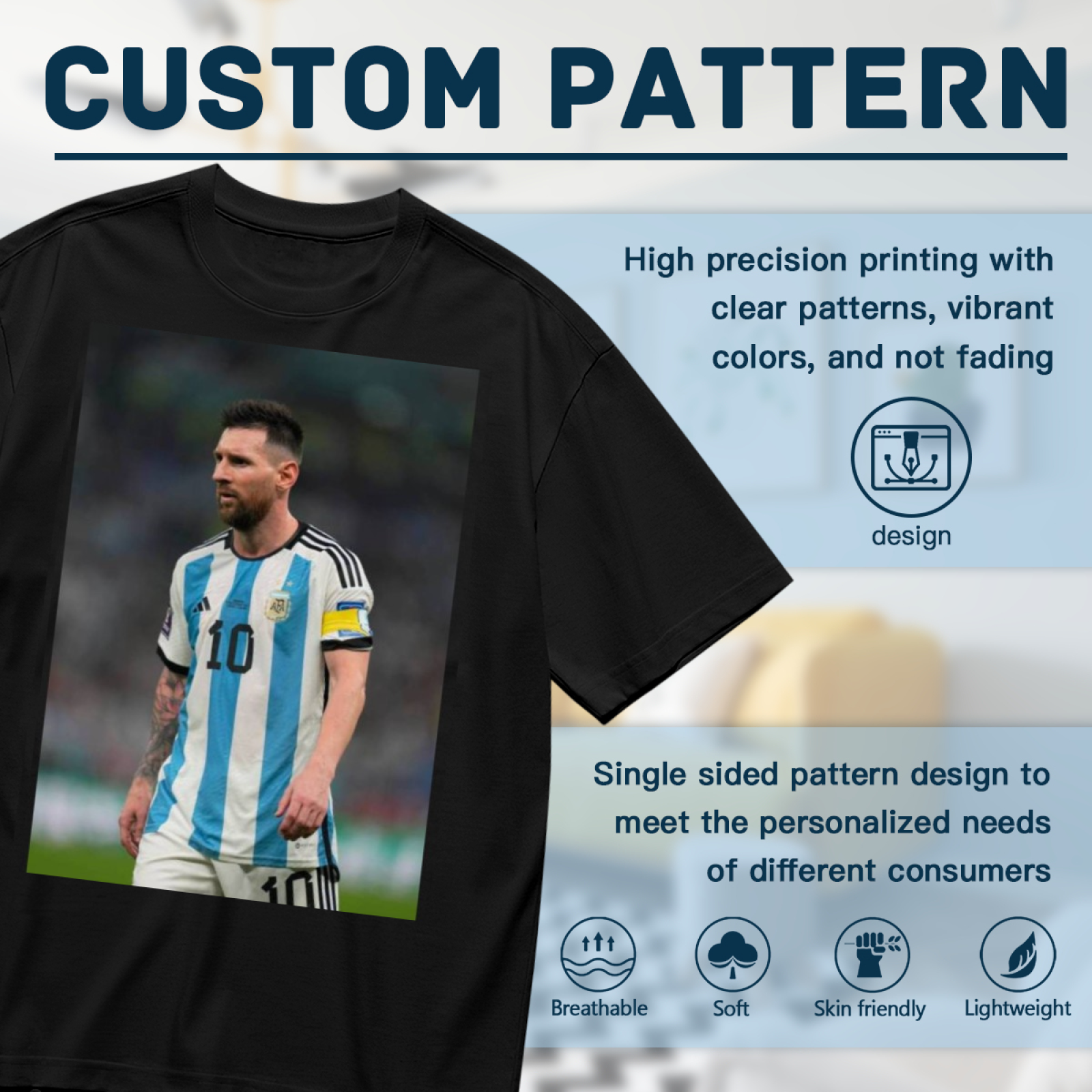 Soccer Victory Graphic Tee Show Your Support for Football Legends