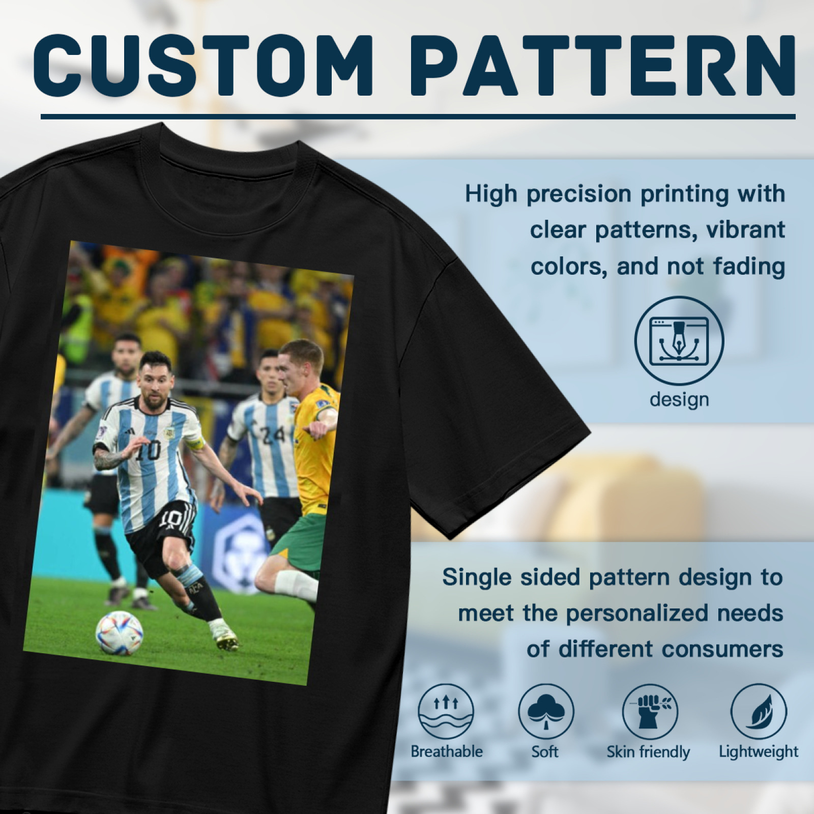 Football Action Hero T-Shirt Represent the Best Moments of Soccer