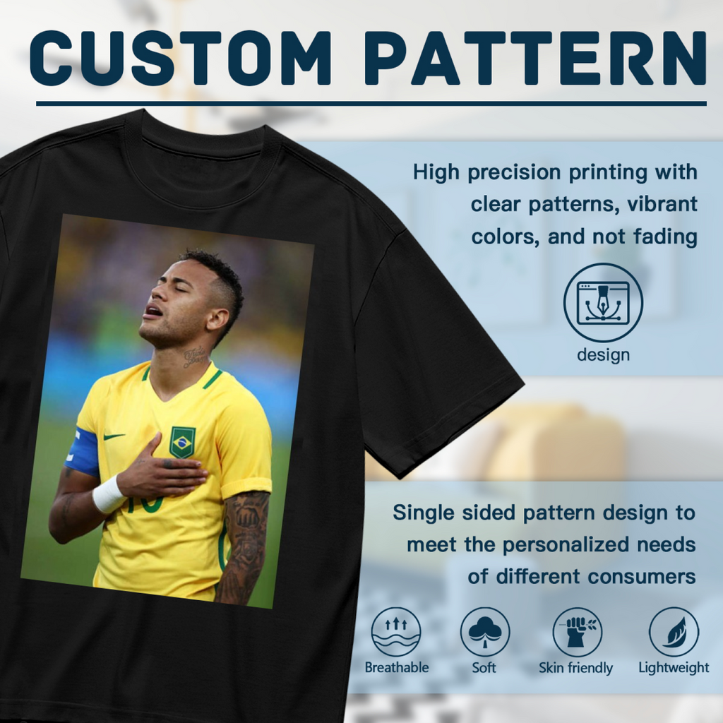 Striking Football Action T-Shirt Show Your Support for the Sport