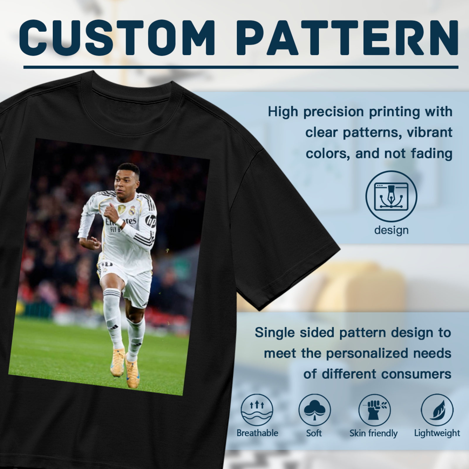 Football Striker Glory Hero Tee Celebrate Soccer¡¯s Greatest Heroes