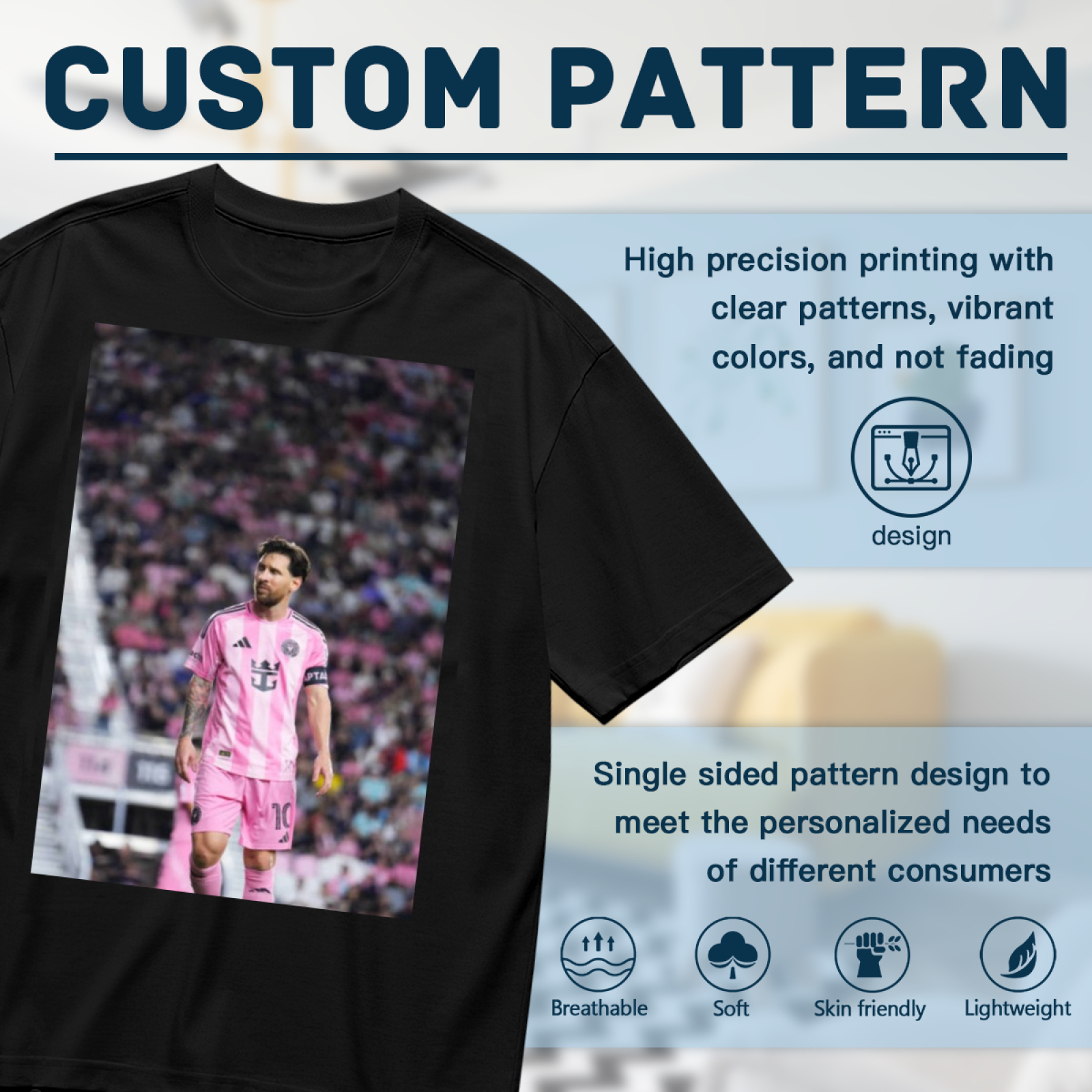 Fast-Paced Football Tee Represent the Power of Soccer