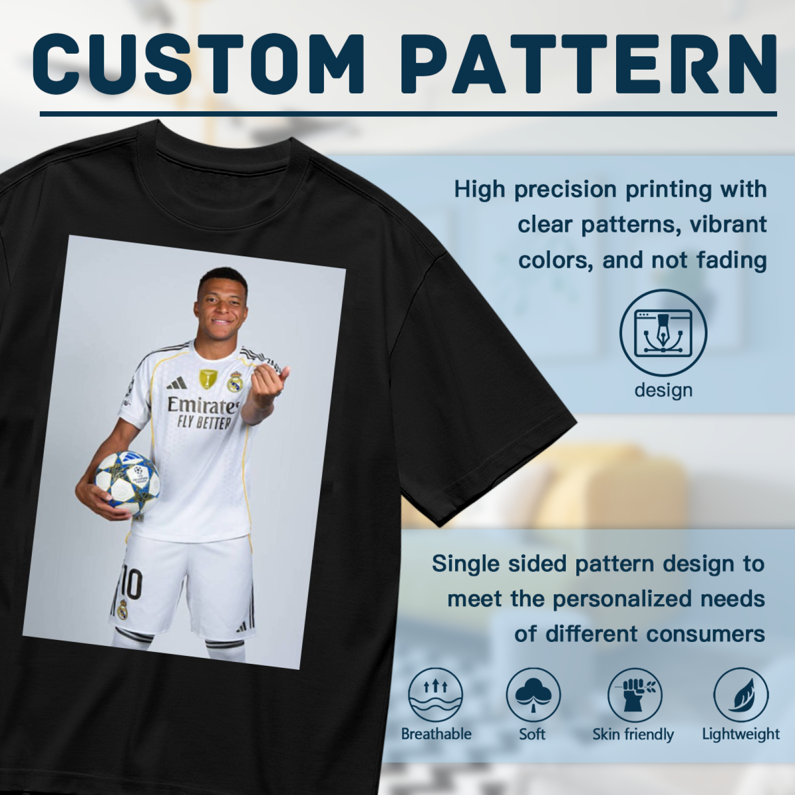 Football Legacy Star Action Tee Celebrate the Power of the Game