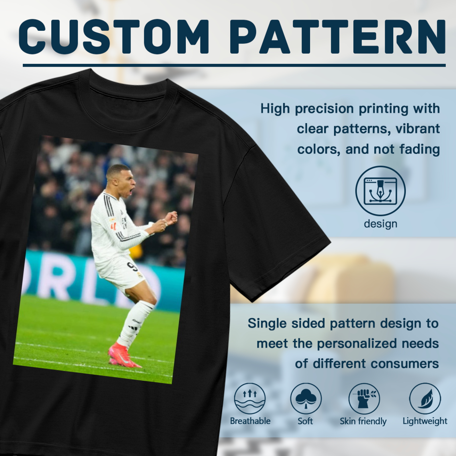 Football Glory Master Star Tee Represent the Glory of Soccer Heroes